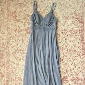 Birdy Grey Sleeveless Maxi Dress in Dusty Blue